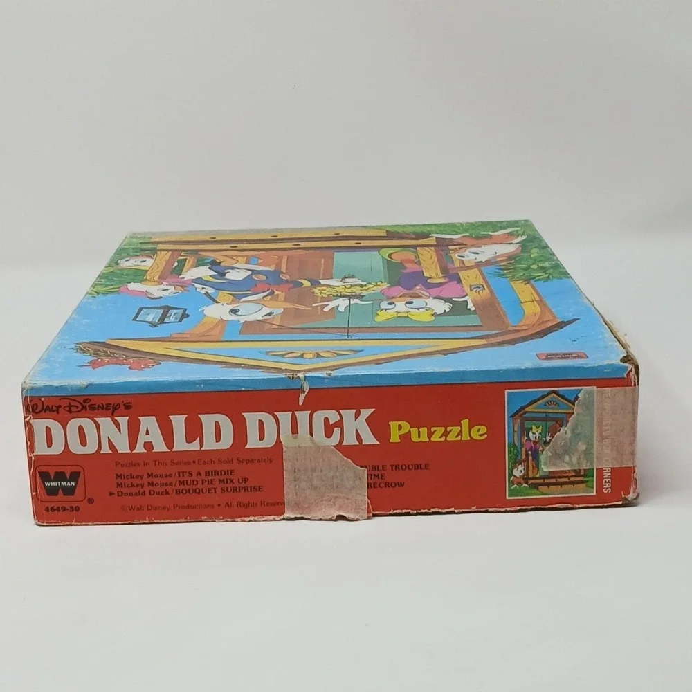 Vintage Whitman 1980s Donald Huey, Dewey & Louie Daisy Surprise 100 Piece Puzzle